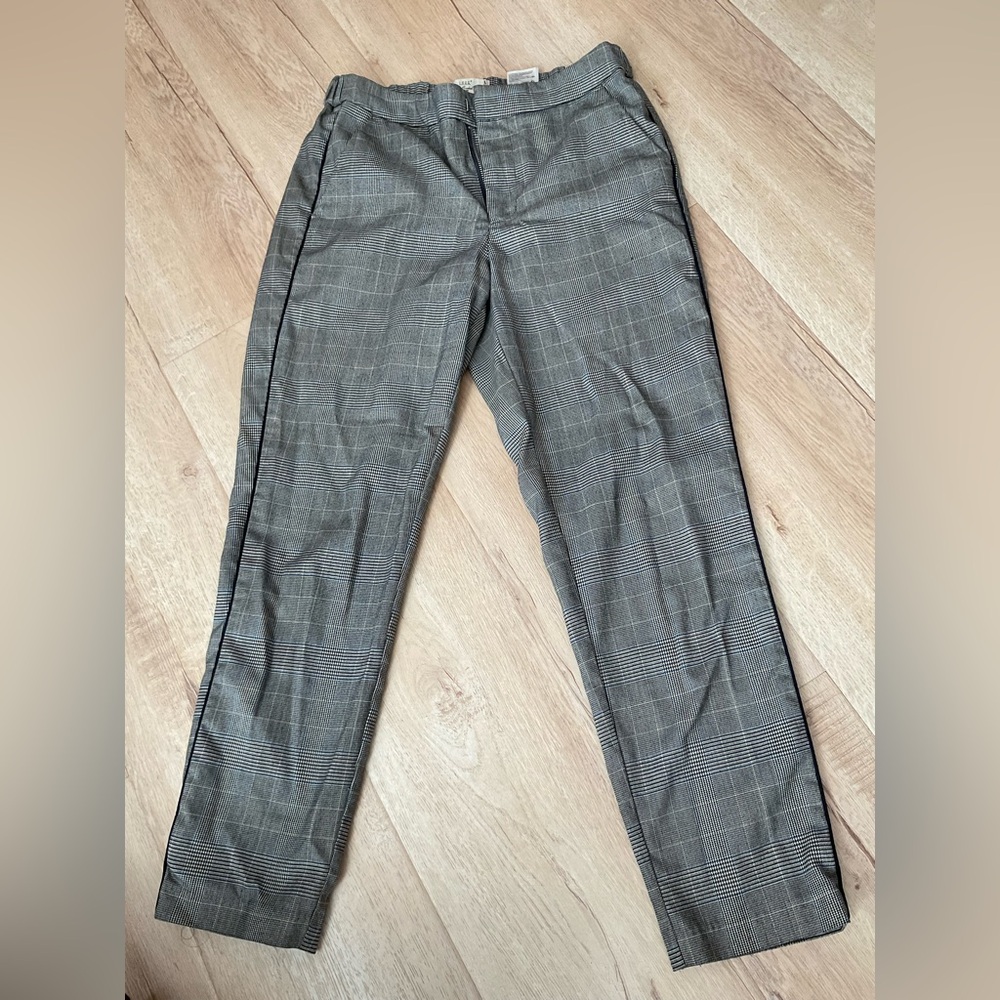 Men's Gray Checkered Pants